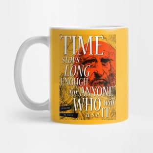 Leonardo da Vinci Inspirational Quote Mug